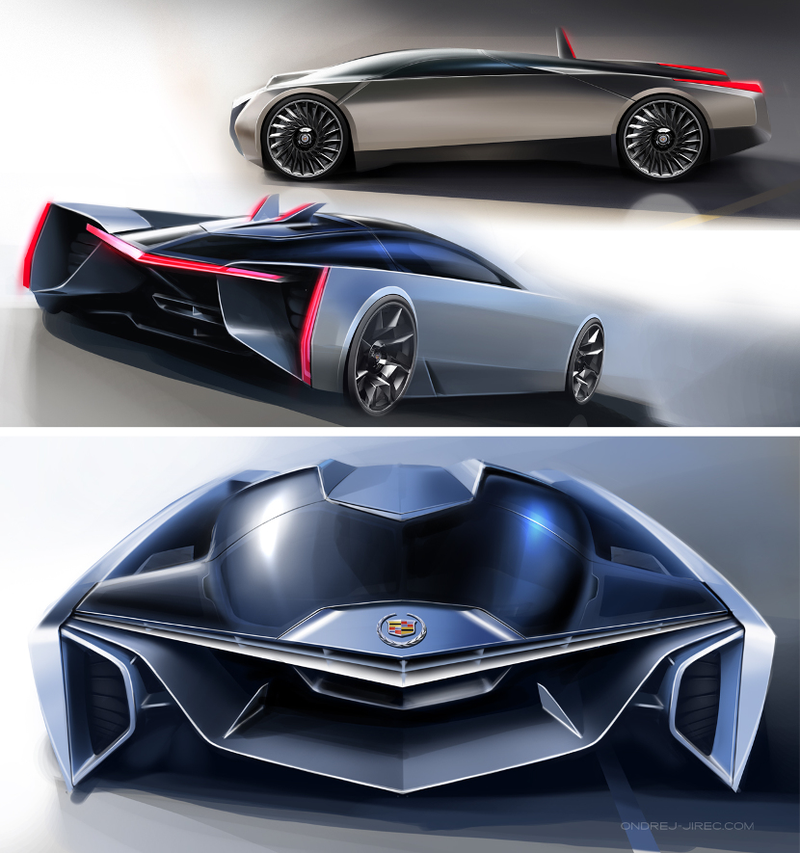 Illustration for article titled If Darth Vader had a car, it would be this killer Cadillac concept